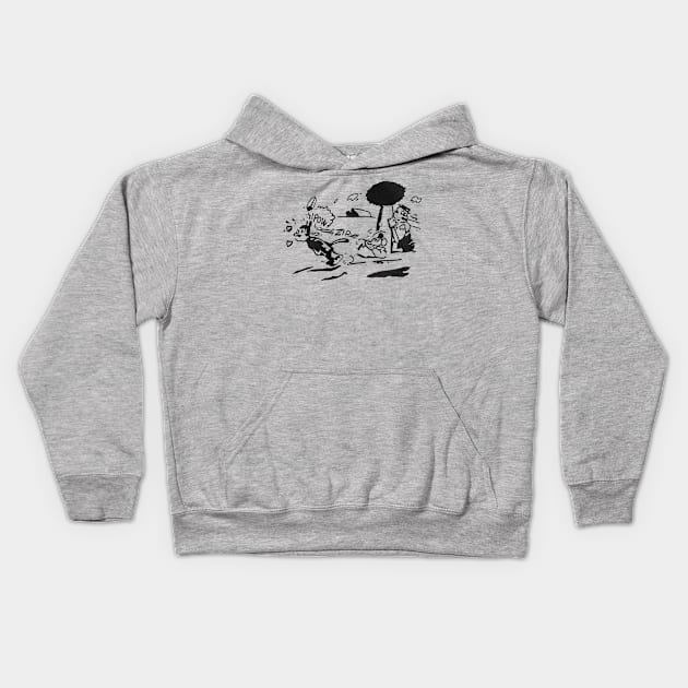 Pulp Fiction Jules Krazy Kat Kids Hoodie by darklordpug